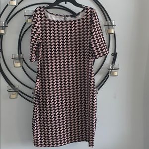 Pink and black cute dress. Size 8